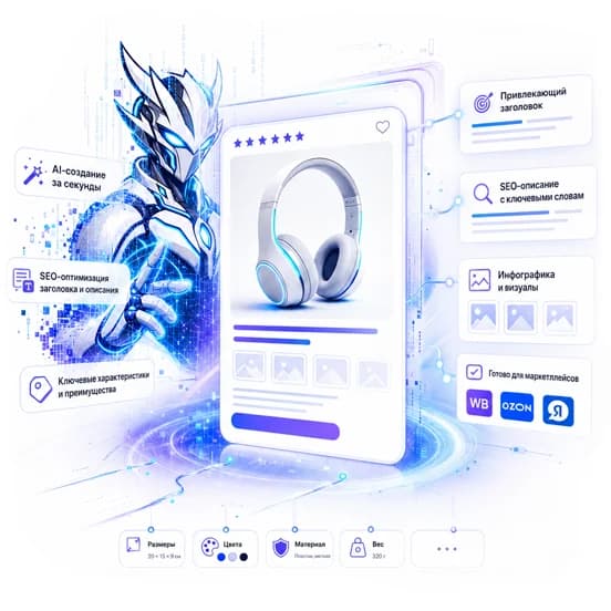 Создание карточки товаров для маркетплейсов в AI